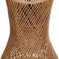 LÚZETE - LAMPADA A SOSPENSIONE E27 PAPIERGARN MARRONE NAHELE