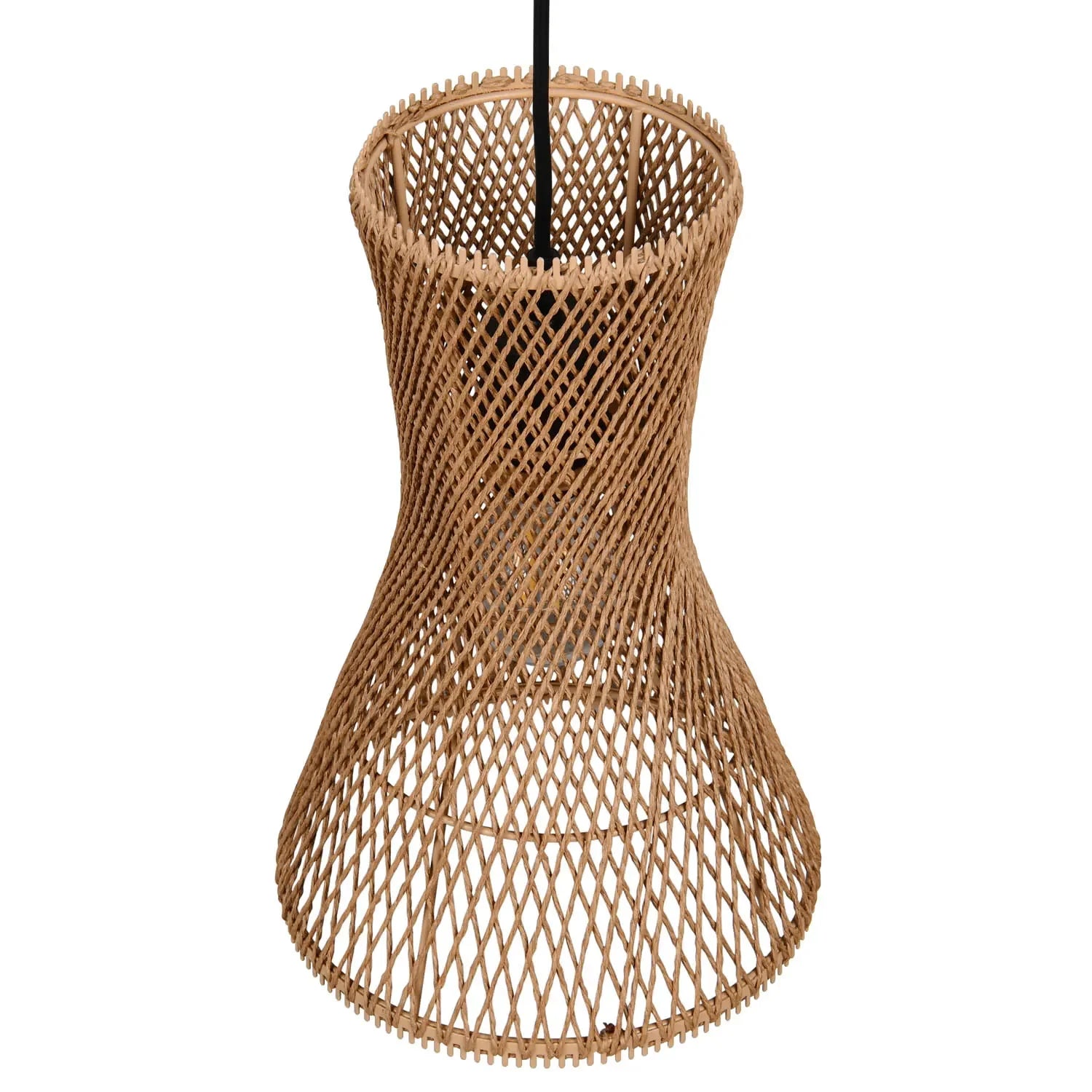 LÚZETE - LAMPADA A SOSPENSIONE E27 PAPIERGARN MARRONE NAHELE