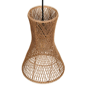 LÚZETE - LAMPADA A SOSPENSIONE E27 PAPIERGARN MARRONE NAHELE