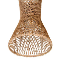 LÚZETE - LAMPADA A SOSPENSIONE E27 PAPIERGARN MARRONE NAHELE