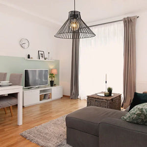 Lampada a sospensione filo metallico Panama MDL4135 colore nero