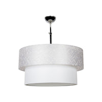 Lampada a sospensione in tessuto Polo MDL2749 colore grigio