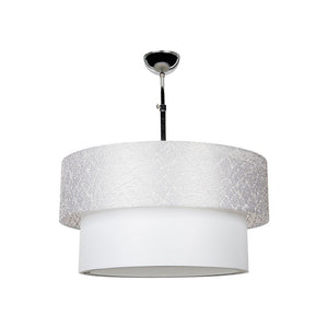 Lampada a sospensione in tessuto Polo MDL2749 colore grigio