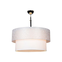 Lampada a sospensione in tessuto Polo MDL2749 colore grigio