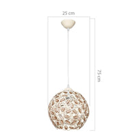 Lampada a sospensione in vetro soffiato Badem ASZ0993