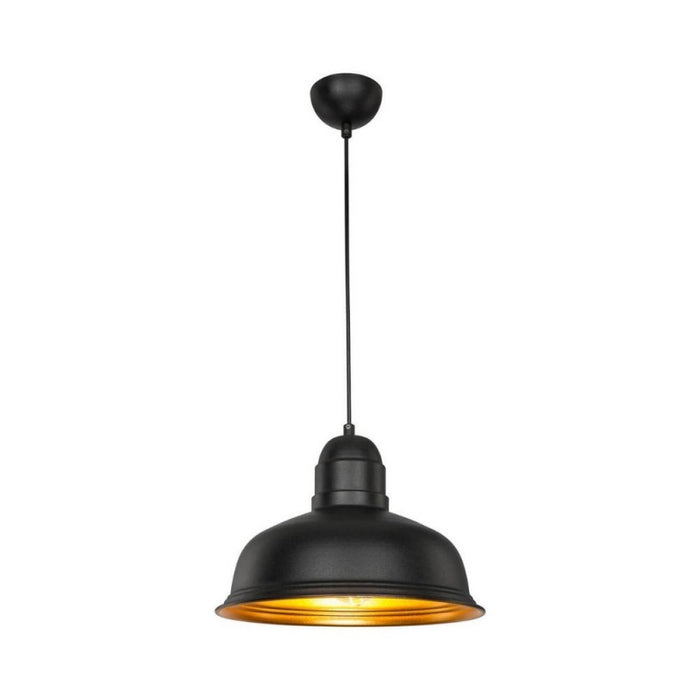 Lampada a sospensione Kumbet MDL3053 metallo nero interno oro