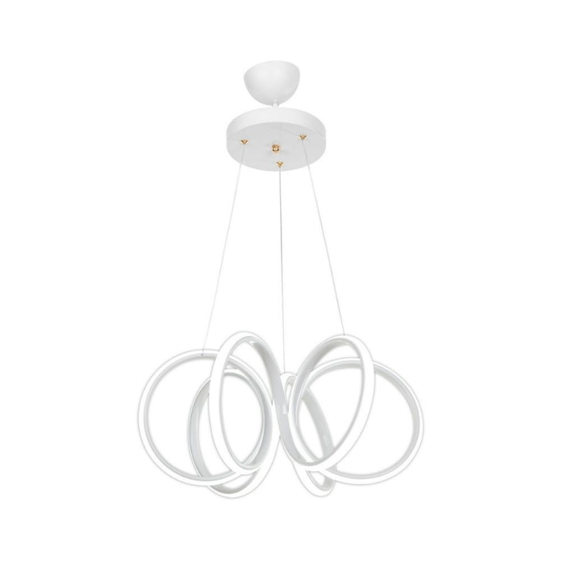 Lampada a sospensione LED Ilya forma spirale bianca MDL4439