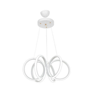 Lampada a sospensione LED Ilya forma spirale bianca MDL4439