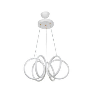 Lampada a sospensione LED Ilya forma spirale bianca MDL4439