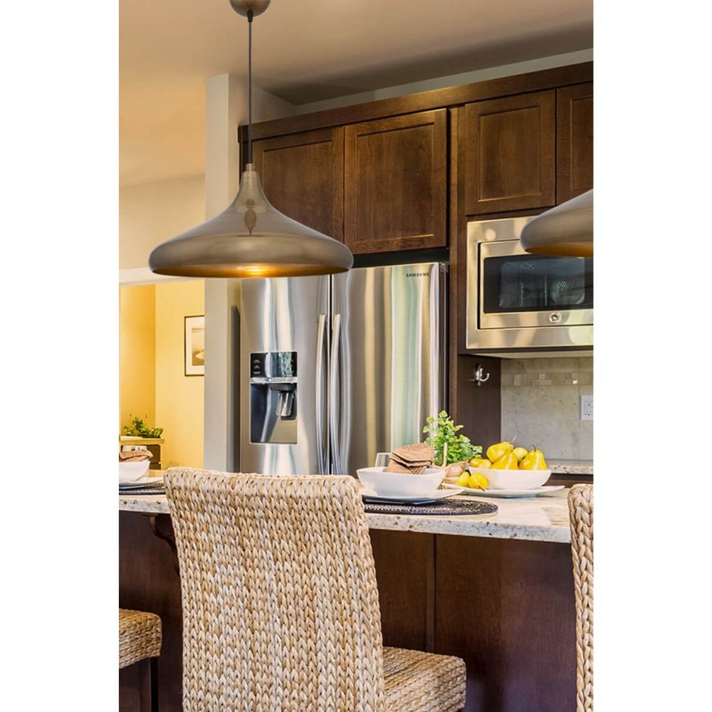 Lampada a sospensione metallo Navada ASZ1345 colore bronzo