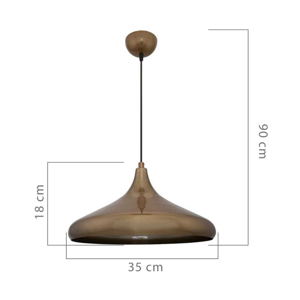 Lampada a sospensione metallo Navada ASZ1345 colore bronzo