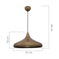 Lampada a sospensione metallo Navada ASZ1345 colore bronzo