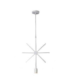Lampada A Sospensione Moderna A Stella Per Lampadine E27 Portalampada B35-x  Bianco       