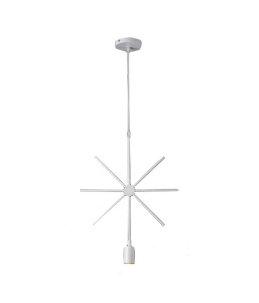 Lampada A Sospensione Moderna A Stella Per Lampadine E27 Portalampada B35-x  Bianco       