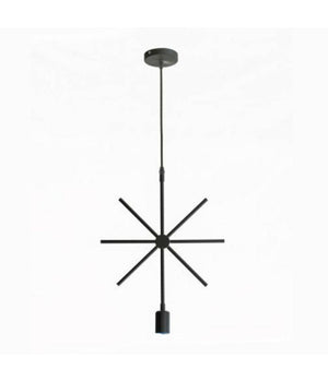 Lampada A Sospensione Moderna A Stella Per Lampadine E27 Portalampada B35-x  Nero       