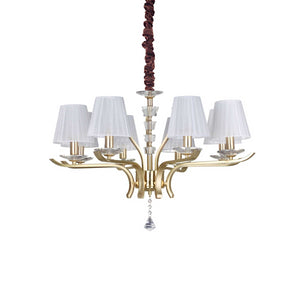 Lampada A Sospensione Pegaso Sp8 Ottone Ideal-Lux