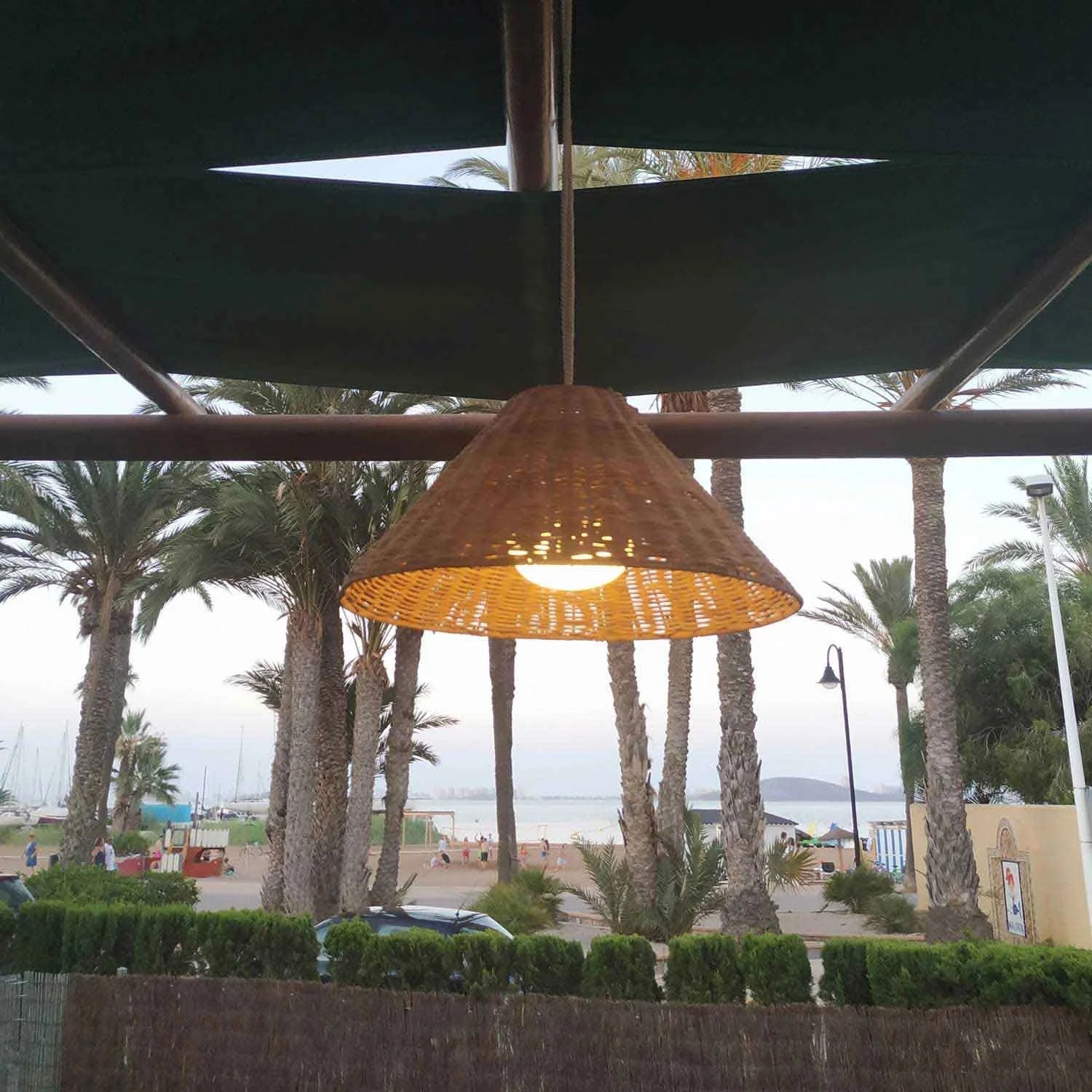 LÚZETE - LAMPADA A SOSPENSIONE PER ESTERNI SENZA CAVO CALOBRA 20 BATTERIA RICARICABILE