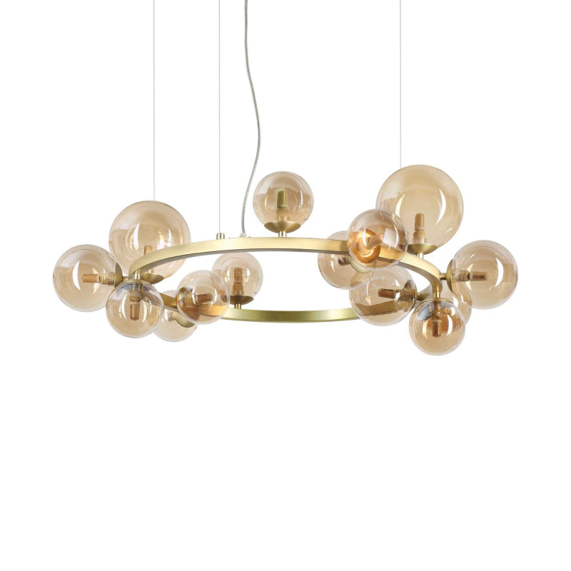 Lampada A Sospensione Perlage Sp14 Ambra Ideal-Lux