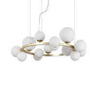 Lampada A Sospensione Perlage Sp14 Bianco Ideal-Lux