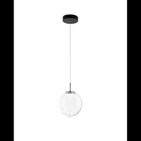 Ariel - Lampada a sospensione singola trasparente di Fabas Luce - Led 14W dimmerabile - Lampada da soffitto design moderno