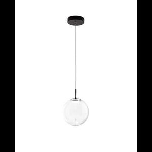 Ariel - Lampada a sospensione singola trasparente di Fabas Luce - Led 14W dimmerabile - Lampada da soffitto design moderno