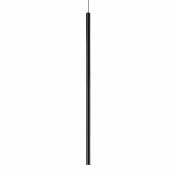 Lampada A Sospensione Ultrathin Sp D100 Round On-Off Nero Ideal-Lux