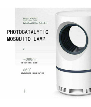 Lampada Anti Zanzare Insetti Mosche Zanzariera Elettrica Usb Led Aspiratore Fan         