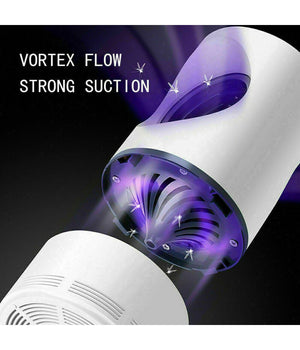 Lampada Anti Zanzare Insetti Mosche Zanzariera Elettrica Usb Led Aspiratore Fan         