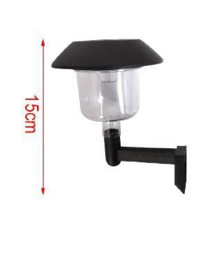 Lampada Applique Ad Energia Solare Da Parete Led 15 Cm Giardino Esterni 2003000         