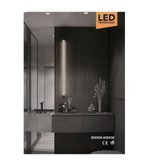 Lampada Applique Da Parete 12 Watt Luce Per Specchio Tripla Colorazione 41cm F10         