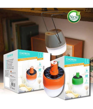 Lampada Campeggio Portatile Solare Led Lanterna Gancio Ricaricabile Usb Tx-9639         