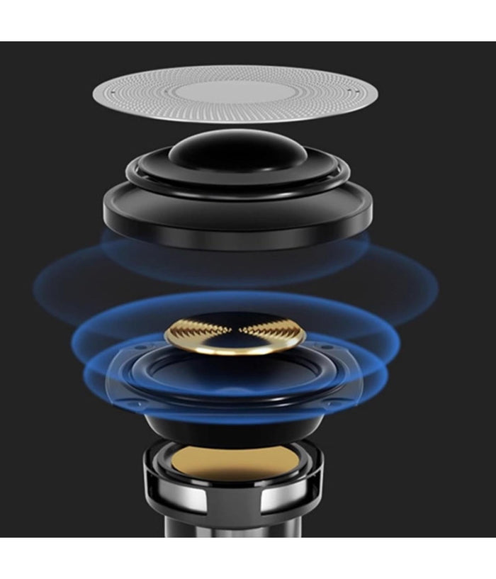 Lampada Caricabatterie Wireless Altoparlante Portatile Luce Notturna Conchiglia         