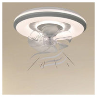 Trade Shop - Lampada Con Ventola Ventilatore Plafoniera Da Soffitto Led Luce 3200k-6500k 33252         
