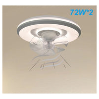 Trade Shop - Lampada Con Ventola Ventilatore Plafoniera Da Soffitto Led Luce 3200k-6500k 33252         
