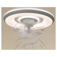 Trade Shop - Lampada Con Ventola Ventilatore Plafoniera Da Soffitto Led Luce 3200k-6500k 33252         