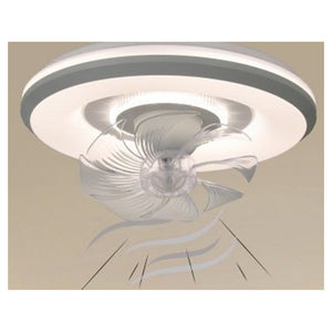 Trade Shop - Lampada Con Ventola Ventilatore Plafoniera Da Soffitto Led Luce 3200k-6500k 33252         