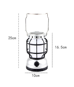 Lampada Da Campeggio A Led Solare Lanterna A Fiamma Portatile Ricaricabile Usb         