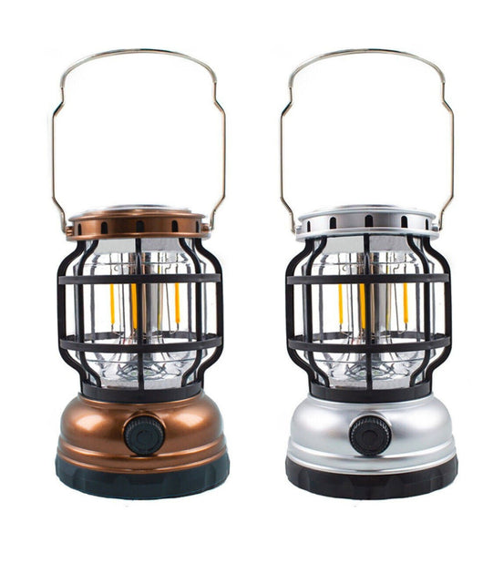 Lampada Da Campeggio A Led Solare Lanterna A Fiamma Portatile Ricaricabile Usb         