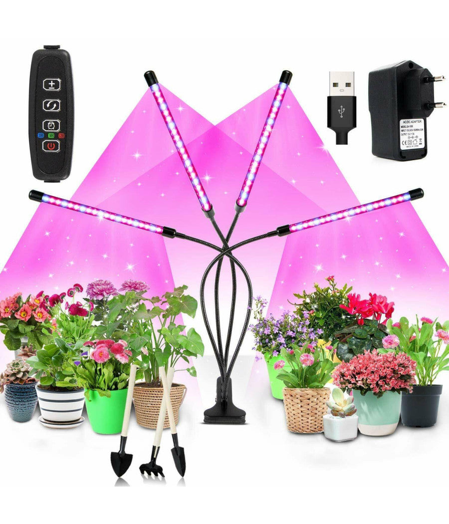 Lampada Da Coltivazione Piante A Led 80 Led Flessibile Serra Coltura Idroponica         