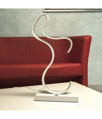 Lampada Da Comodino Curva Lume 12w Lumino Moderno Luce Fredda Calda Naturale D03         