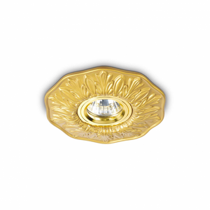 Lampada Da Incasso Polka Fi Ottone Ideal-Lux