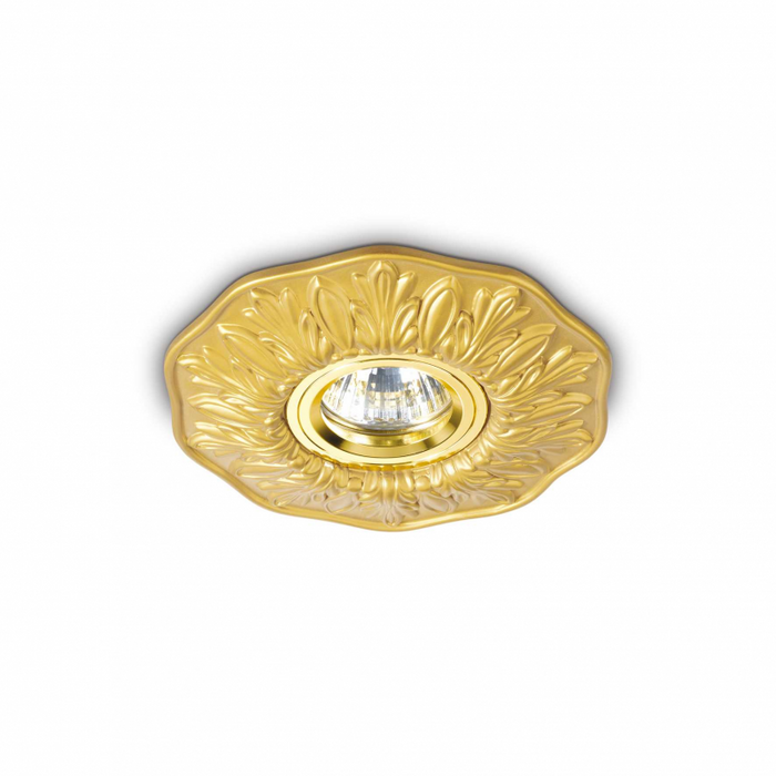 Lampada Da Incasso Polka Fi Ottone Ideal-Lux