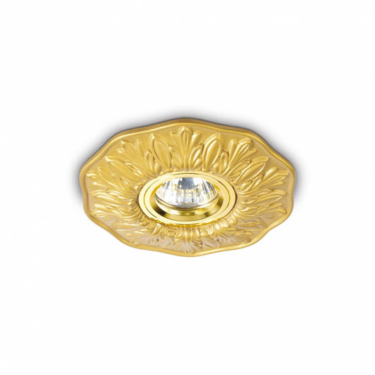 Lampada Da Incasso Polka Fi Ottone Ideal-Lux