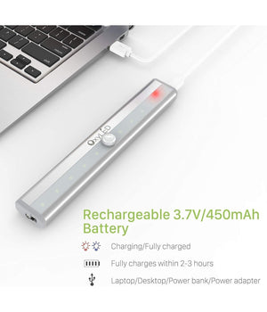 Trade Shop - Lampada Da Parete A Induzione 10led Con Sensore Di Movimento Per Armadi Q-led100 -