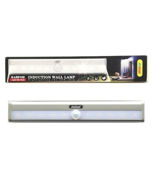 Trade Shop - Lampada Da Parete A Induzione 10led Con Sensore Di Movimento Per Armadi Q-led100 -