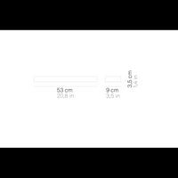 Lampada da parete a led Stripe 19w 2084lm 53cm 3000K bianca