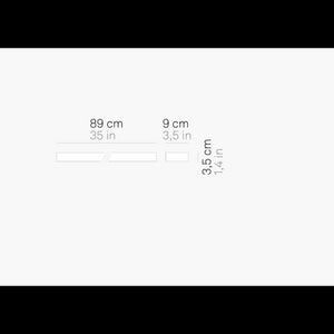 Lampada da parete a led Stripe 28w 3444lm 89cm 3000K bianca