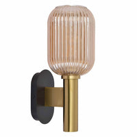 LÚZETE - LAMPADA DA PARETE AMBRA PARALUME Ø19 E27 SHELBY