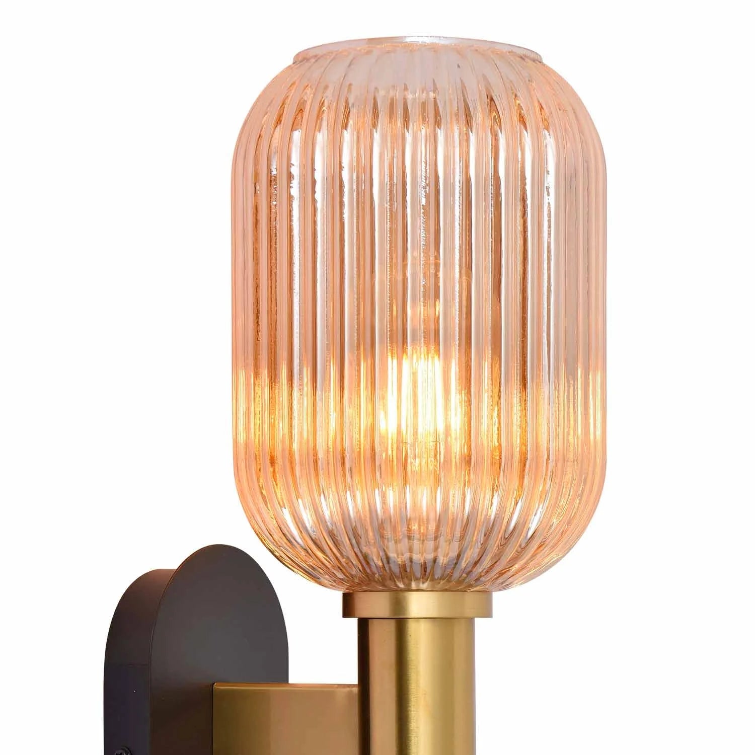 LÚZETE - LAMPADA DA PARETE AMBRA PARALUME Ø19 E27 SHELBY