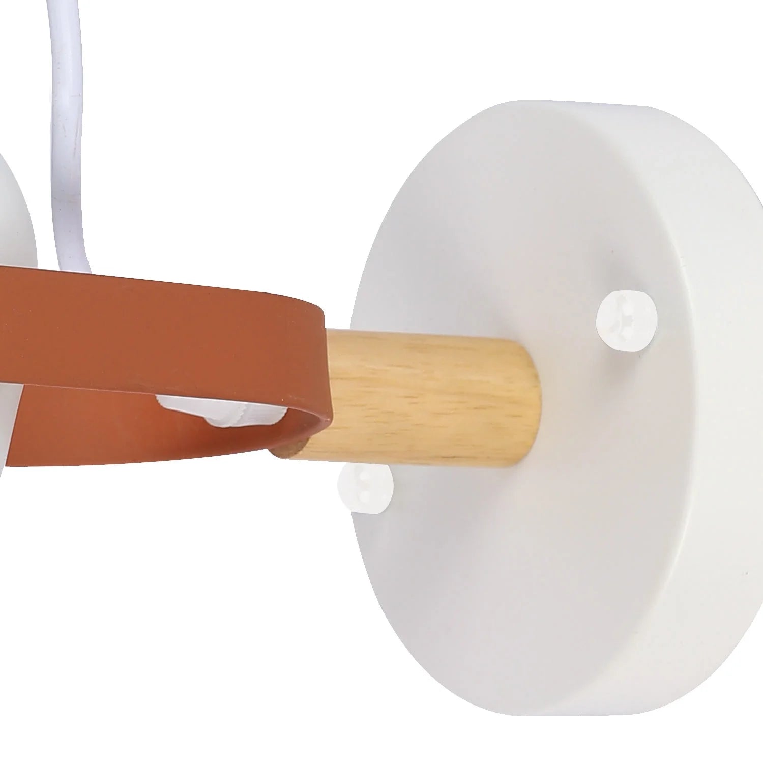 LÚZETE - LAMPADA DA PARETE BIANCO/MARRONE EGIL